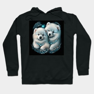 Crystal Samoyed Puppies Hoodie